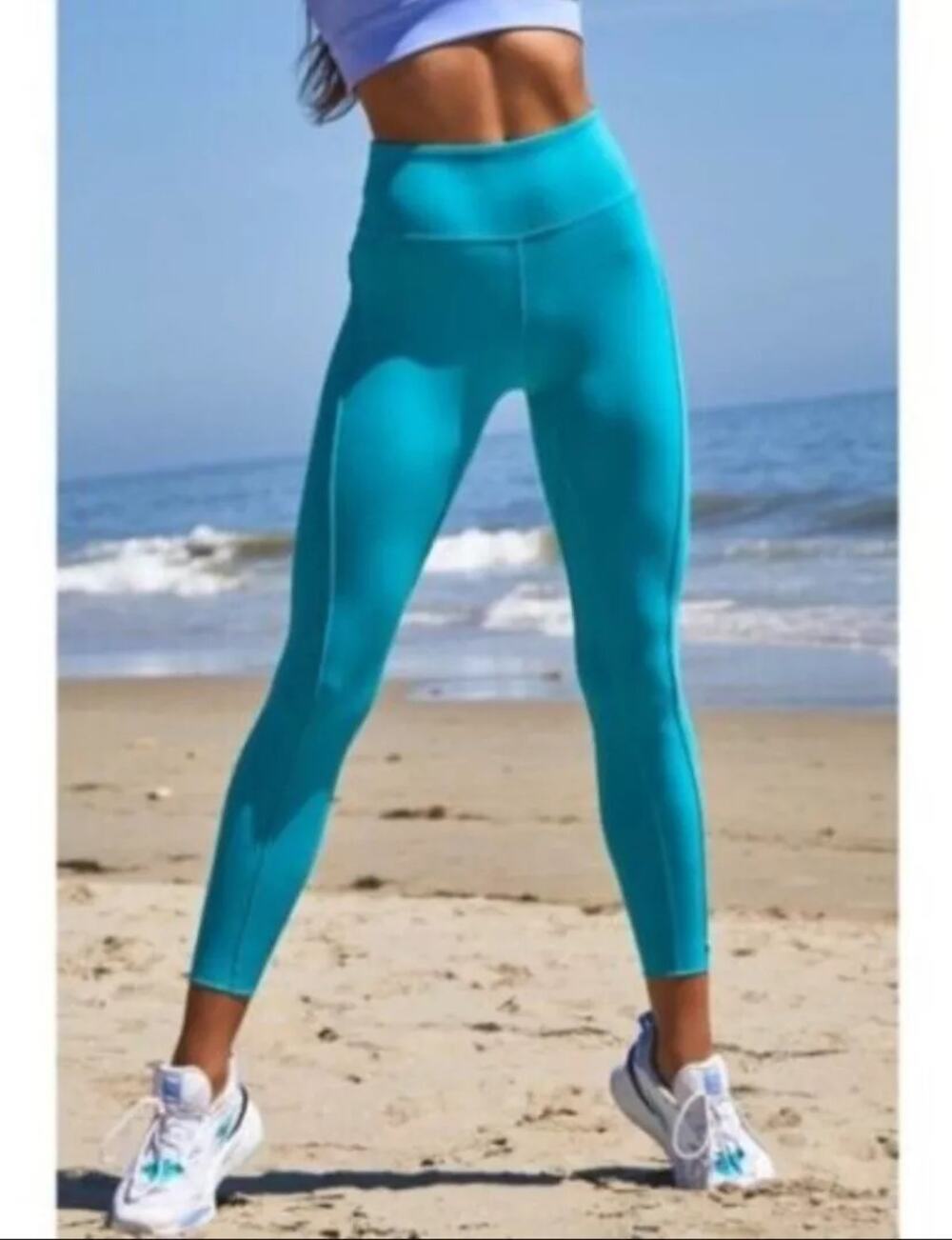 NWT FP Movement x Free People Hearts Aflutter Ankle Legging Wavy Waters Women XS